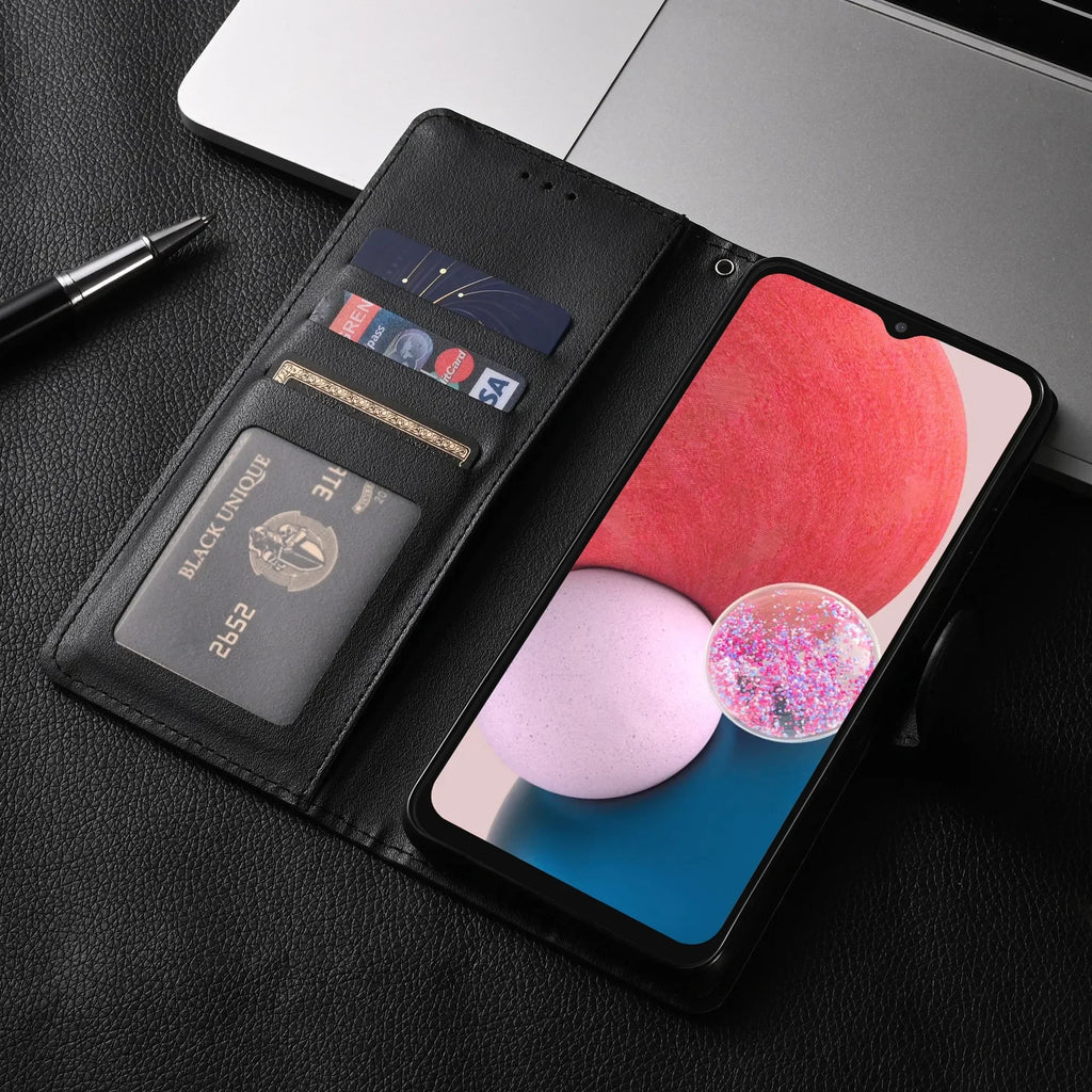 Leather Case for Samsung Galaxy A14 A05 A05S A33 A13 A12 A21S A20E A24 A54 A51 A53 A34 A32 A10 A22 A25 Coque Flip Wallet Funda